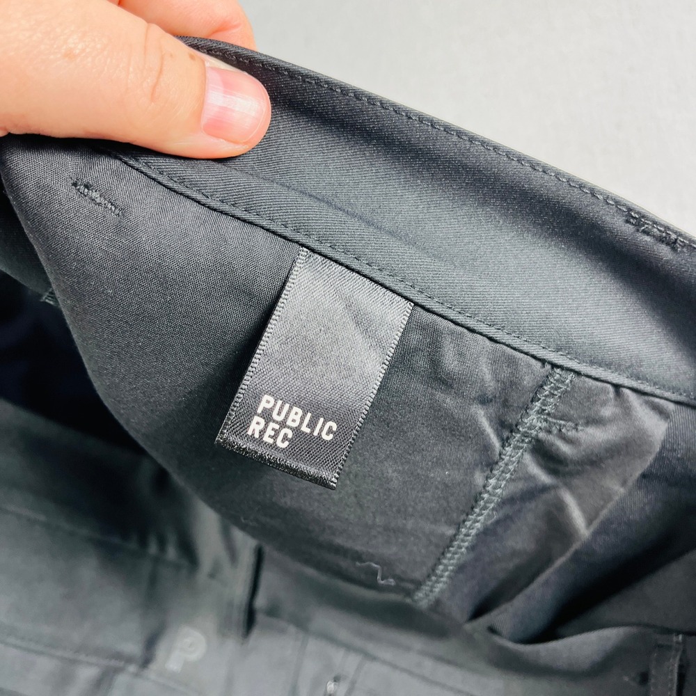 Public Rec Workday Pant Mens 38x30 Black Performance Chino Tech Trousers‎ Slim - Picture 5 of 7
